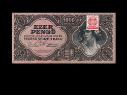 1000 Pengő 1945 - with dezma stamp (read!)