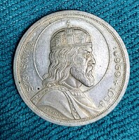 Saint Stephen silver 5 pengő 1938