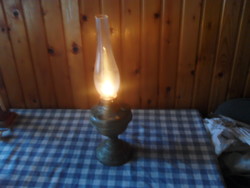 Old kerosene lamp 42 cm, functional!
