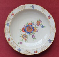 Schumann Bavarian German porcelain serving plate bowl with flower pattern