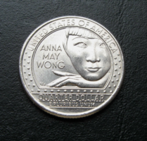 USA - ¼ dollar - 2022 - anna may wong - commemorative coin - 
