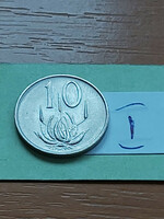 South Africa 10 cents 1973 aloe, nickel i