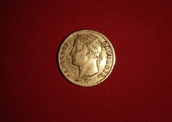 Arany 20 Frank 1812. Bonaparte Napóleon - certifikációval