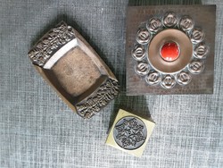 Retro réz iparművészeti doboz, hamutartó