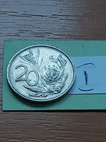 South Africa 20 cents 1971 protea (protea cynaroides), nickel i