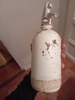 Bohemian Moorish soda bottle with inscription