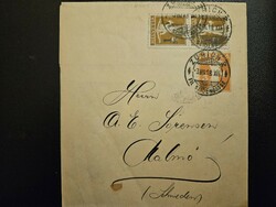1918-as 3 Rappen díjjegyes és 2x1 rappen bérmentesített levél