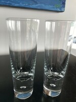 2 db remek kristályüveg pohár Camparinak, Ginnek, vagy más röviditalnak (79/2)