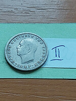 Greece 1 drachma 1957 copper-nickel, i. King Paul II