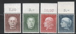 Postatiszta Bundes 1001 Mi 200-203    50,00 Euró