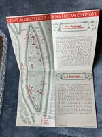 SZENT MARGITSZIGET A DUNA FOLYAM GYÖNGYE - Klösz Gy. és Fia térképe az 1900-as évek elejéről