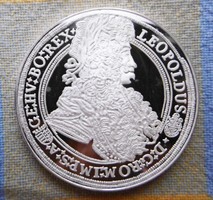 Silver-plated proof leopold istropolis unc pp certi