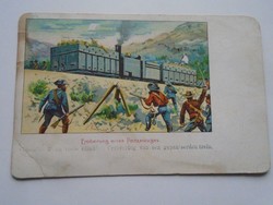 D201734 eroberung eines panzerzuges capture of an armored train - litho 1900 k