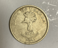 2003. Uganda 500 shillings (15)