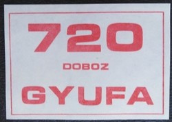 Gyb35 / 1982 Csomagcímke gyufacímke 70x50 mm