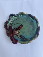 18 cm multicolored zsolnay eosin bowl