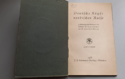 Könyvritkaság: Deutsche Köpfe nordischer Rasse 1933-ból