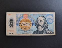 Csehszlovákia 20 Korona / Korun 1988, F+ (III.)