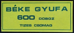 Gyb44 / 1977 Csomagcímke gyufacímke 210x90 mm