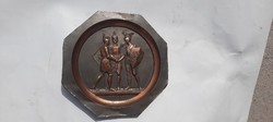 Tsarist Russian Napoleonic War themed red copper electroplating wall decoration