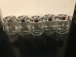 5 db üveg fűszertartó (M 172)