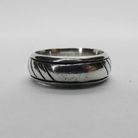 Silver wedding ring 8.4 g, 925%, size 58