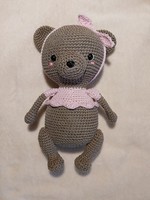 Crocheted bear girl