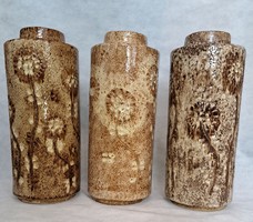 3 Pcs. The Zsolnay pyrogranite floor vase designed by György Kürtös is 55 cm