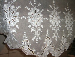 Beautiful madeira embroidered light tulle curtain