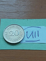 Mauritius 20 cents 2007 steel nickel plated viii