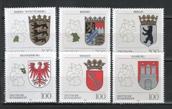 Postatiszta Bundes 1032 Mi 1586-1591      12,00 Euró