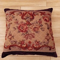Antique tapestry decorative pillow, 45 x 45 cm