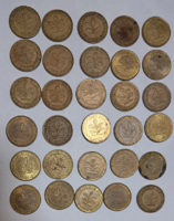 1949-1995 vegyes évszámok 30 darab  Németország 10 Pfennig (T-25)