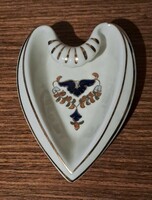 Zsolnay szív alakú hamutál / hamutartó