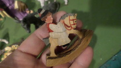 Unique, small, wooden rocking horse / Christmas tree decoration, in good condition.