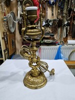 Old restored copper boat lamp
