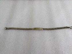 Sold out!!! Old marked alpaca men's engraved bracelet (dirk)