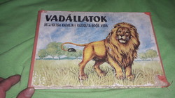 1966. Katalin Varga - wild animals can leporello poetry book in good condition, according to the pictures, it is worn