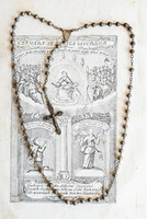 Old reader, rosary with metal eyes - Christian, Catholic prayer chain