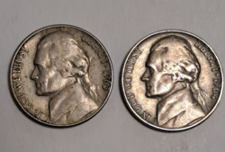 2 Pieces 1963. 1964. Usa 5 cents (t-42)