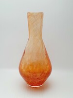 Karcagi orange veil glass vase - 25.5 cm