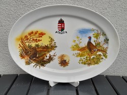 Large hunter scene wall bowl