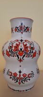For sale is a 30 cm high Zsolnay porcelain vase decorated with folk motifs in perfect condition!