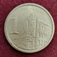 2002. Yugoslavia 1 dinar (1538)