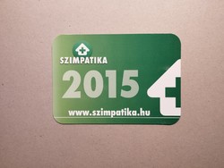 Magyarország, kártyanaptár II. - Szimpatika Gyógyszertárak 2015