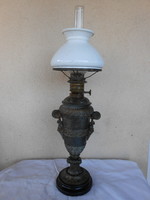 Antique large kerosene lamp