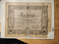 10 forints from 1848