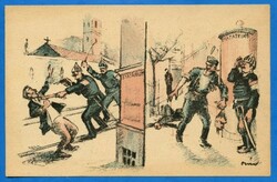 Judge Michael. Hungarian Revolution 1919 postcard - ii