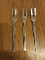 Stainless steel cake fork 3 pieces plain