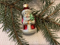 Glass Santa Claus Christmas tree decoration
